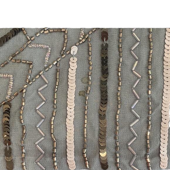 Parker Cocktail Dress Small Beaded Semi Formal Mini Holiday Party Gatsby $468 - Picture 12 of 14